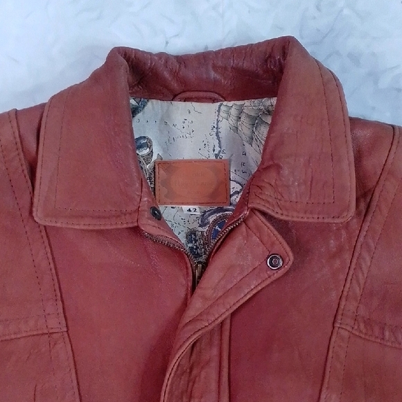 Vintage Brown Leather Jacket The Olde Hide House - Picture 3 of 11